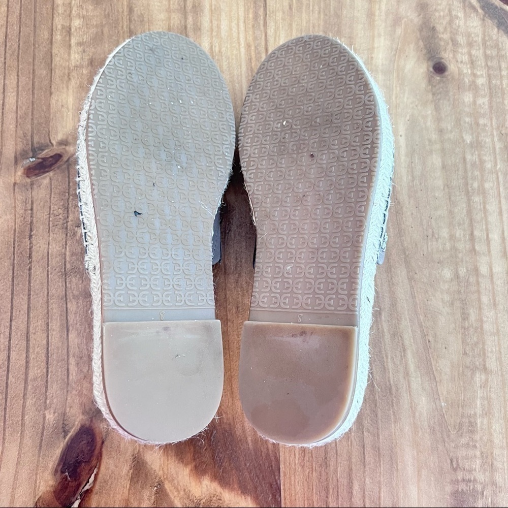 Sam Edelman Andy Slide On Leather Flats Grey Size 8 - Picture 5 of 9